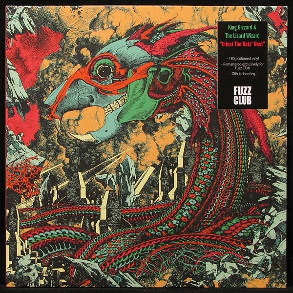 LP King Gizzard And The Lizard Wizard — Infest The Rats` Nest (Live) (coloured vinyl) фото